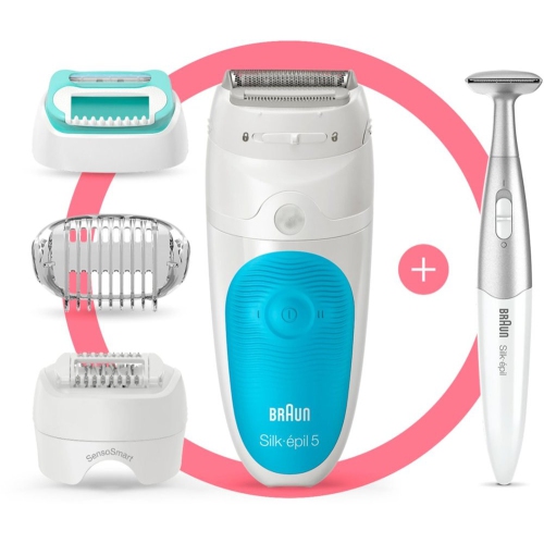Braun Silk Epilator 5 - White/Blue - Brand New