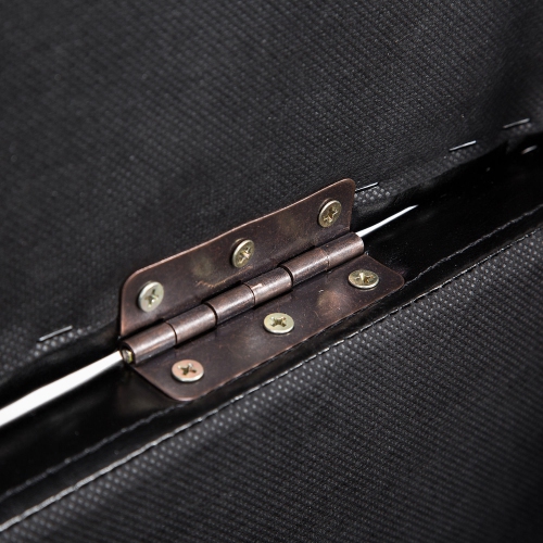 HOMCOM 42" Deluxe Faux Leather Padded Storage Ottoman Bench Foot Stool Seat Chair with Organizer, Black