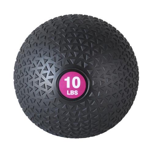 PRISP Weighted Medicine Slam Ball - Fitness Ball with Easy Grip Textured Surface, 10 lb