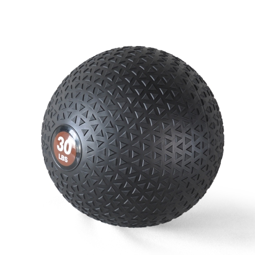 PRISP Ballon Medicine Slam Ball - Balle d'Exercice Fitness Lestée&nbsp;avec Surface Texturée, 30 lb