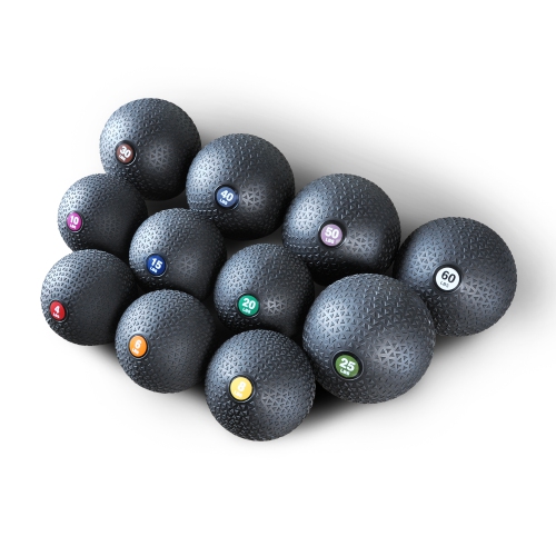 PRISP Weighted Medicine Slam Ball - Fitness Ball with Easy Grip Textured Surface, 6 lb