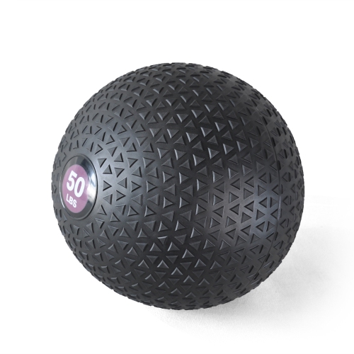 PRISP Weighted Medicine Slam Ball - Fitness Ball with Easy Grip Textured Surface, 50 lb
