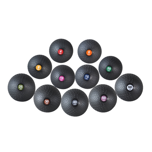 PRISP Weighted Medicine Slam Ball - Fitness Ball with Easy Grip Textured Surface, 50 lb