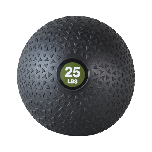 PRISP Weighted Medicine Slam Ball - Fitness Ball with Easy Grip Textured Surface, 25 lb