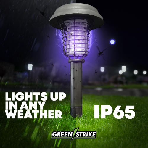 GREENSTRIKE 2 In 1 Solar Zapper & Stake Light - 964