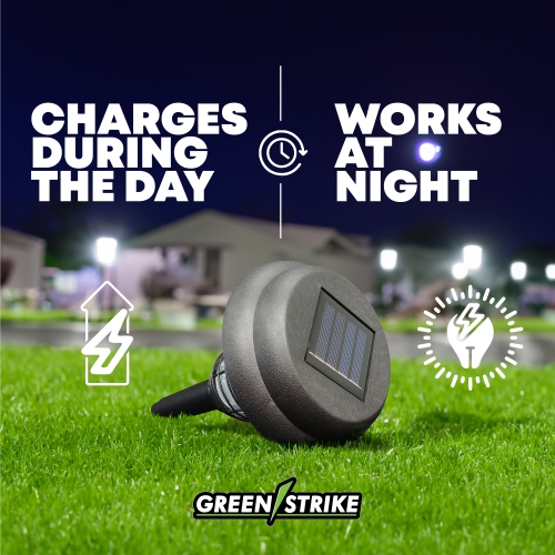 GREENSTRIKE 2 In 1 Solar Zapper & Stake Light - 964