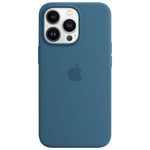 Apple Silicone Fitted Soft Shell Case with MagSafe for iPhone 13 Pro Max - Blue Jay