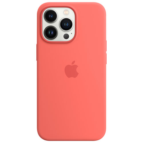Étui souple ajusté en silicone avec MagSafe d'Apple pour iPhone 13 Pro Max - Pomelo rose