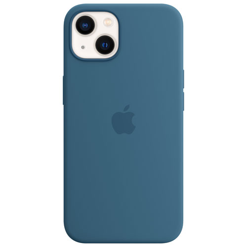 Étui souple ajusté en silicone avec MagSafe d'Apple pour iPhone 13 - Bleu mésange