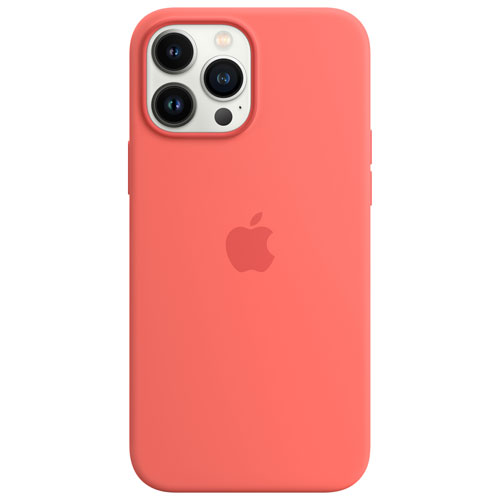 Étui souple ajusté en silicone avec MagSafe d'Apple pour iPhone 13 Pro - Pomelo rose