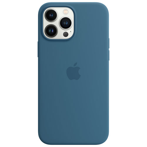 Apple Silicone Fitted Soft Shell Case with MagSafe for iPhone 13 Pro - Blue Jay