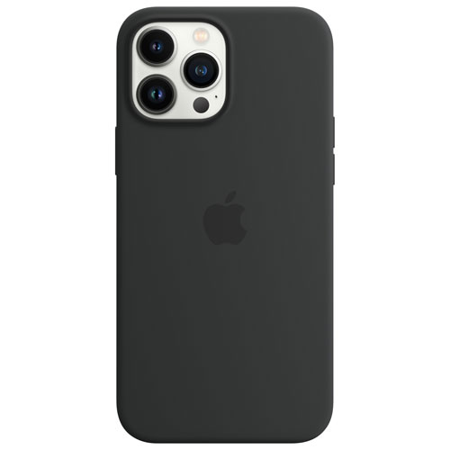 Étui souple ajusté en silicone avec MagSafe d'Apple pour iPhone 13 Pro - Minuit