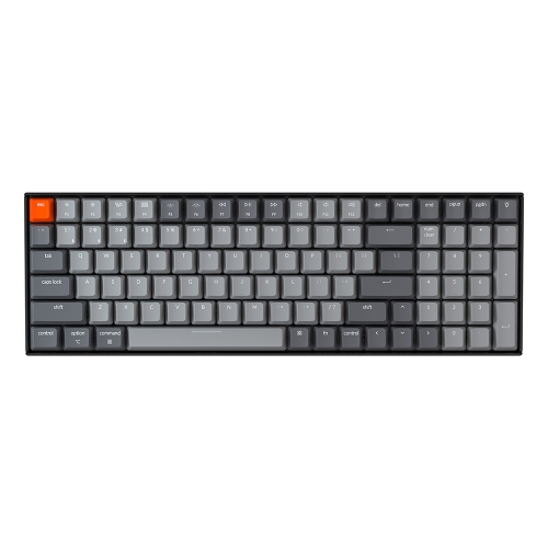 Keychron K4 V2 Wireless Mechanical Keyboard - Black - RGB - Gateron Pro Brown - 96% Layout - Windows Mac OS Linux Android