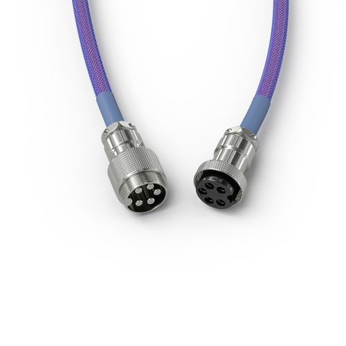 Câble USB-C spiralé splendide - nébuleuse