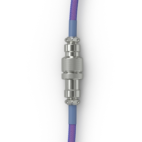 Câble USB-C spiralé splendide - nébuleuse