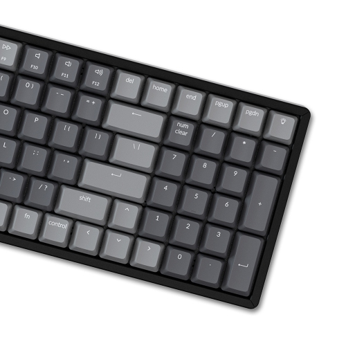 Keychron K4 V2 Wireless Mechanical Keyboard - Black - RGB - Aluminum Frame - Gateron Pro Blue - 96% Layout - Windows Mac OS Linux Android