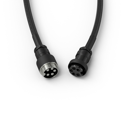 Glorious Coiled USB-C Cable - Phantom