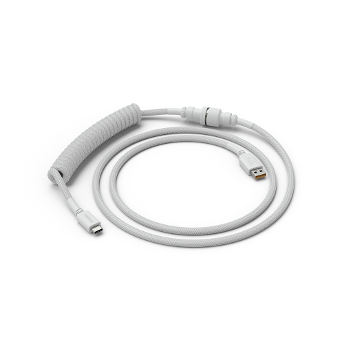 Glorious Coiled USB-C Cable - Ghost