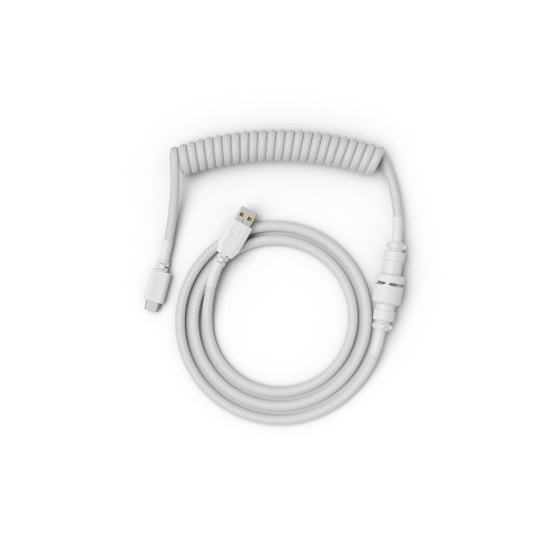 Glorious Coiled USB-C Cable - Ghost