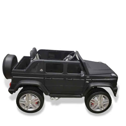 KidsVIP Kids Ride on Mercedes Benz Maybach G650 12 V électrique 4x4 à TI alimenté par batterie : Roues en caoutchouc, 1 siège en cuir,
