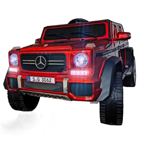KidsVIP Kids Ride on Mercedes Benz Maybach G650 12 V électrique 4x4 à TI alimenté par batterie : Roues en caoutchouc, 1 siège en cuir,