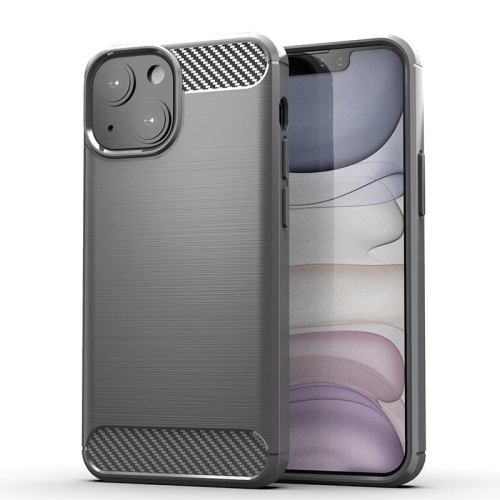 PANDACO Grey Brushed Metal Case for iPhone 13 Mini