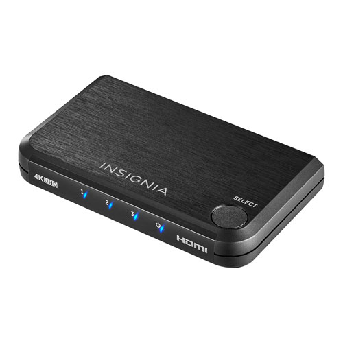 Insignia 3-Port 4K HDMI Switch - Black - Only at Best Buy