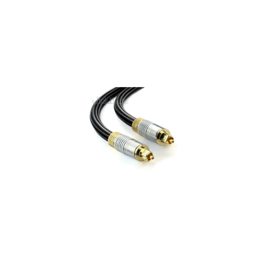 optical cable TOSlink fibre digital audio lead core wire sound S/PDIF gold-plate