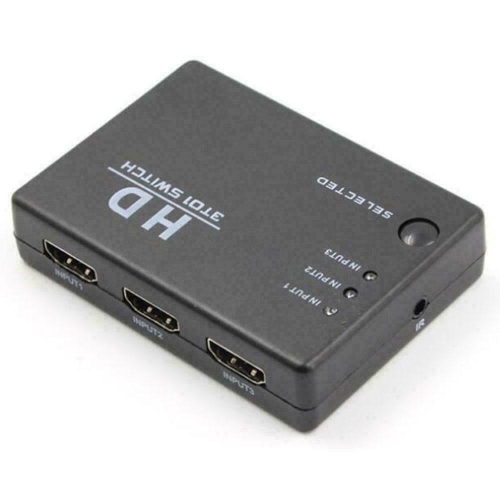 HDMI Switch Splitter Switcher Box 3 in 1 Out Monitor Supports 3D Full HD Remote
