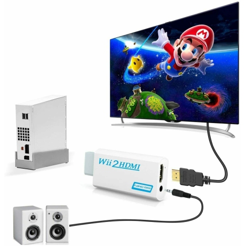 Practical Wii to HDMI Converter Adapter Supports All Wii Display Modes 1080HD CA