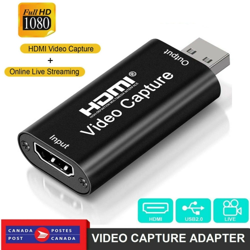 HDMI to USB 2.0 Video Capture Card Screen Recorder 1080P HD Game Live Streaming