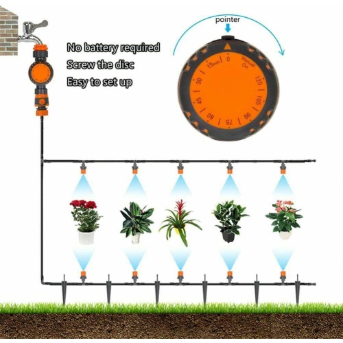 Automatic Watering Device Electronic Water Timer Mechanical Timed Water Spray CA