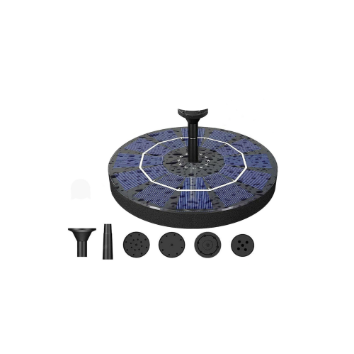 New Outdoor Solar Powered Floating Bird Bath Water Fountain Pump Garden US