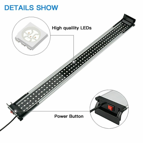 Aquarien Eco RGB Full Spectrum Aqua Plant Fish Tank Lamp LED Hoods Lighting