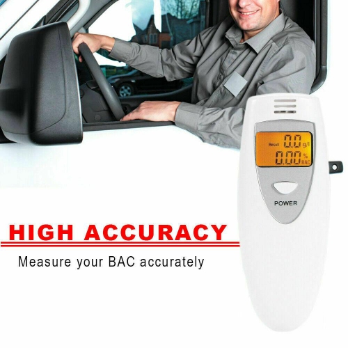 Digital Portable Breath personal Breathalyzers Alcohol Tester with Mouthpiece CA
