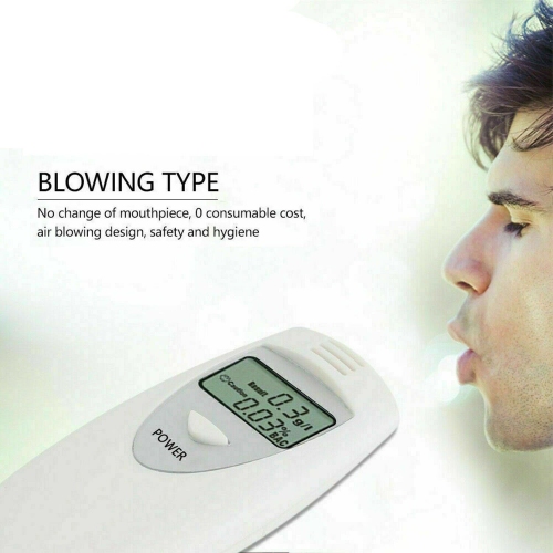 Digital Portable Breath personal Breathalyzers Alcohol Tester with Mouthpiece CA