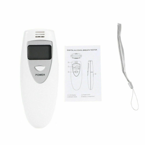 Digital Portable Breath personal Breathalyzers Alcohol Tester with Mouthpiece CA