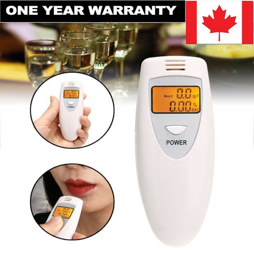 Digital Portable Breath personal Breathalyzers Alcohol Tester with Mouthpiece CA