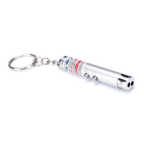 2 In1 Mini Red Laser Pointer Pen Keychain Flashlight Child Pet Cat Toy 