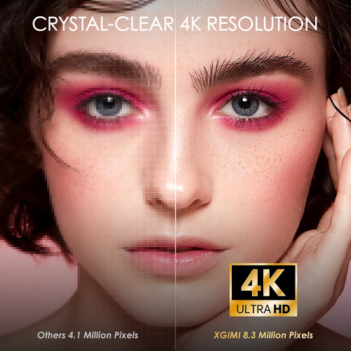 XGIMI Horizon Pro 4K Projector, 2200 ANSI Lumens, Android TV 10.0 Movie Projector with Harman Kardon Speakers, Auto Keystone Screen Adaption Home Theater with WiFi Bluetooth