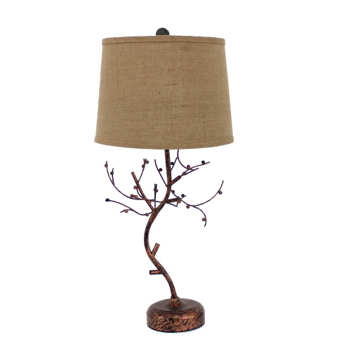 wrought iron tree lamp