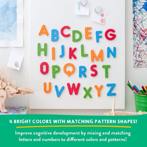Magic Scholars ABC Magnets, 130 Pieces, Magnetic Letters and Numbers Gift Set