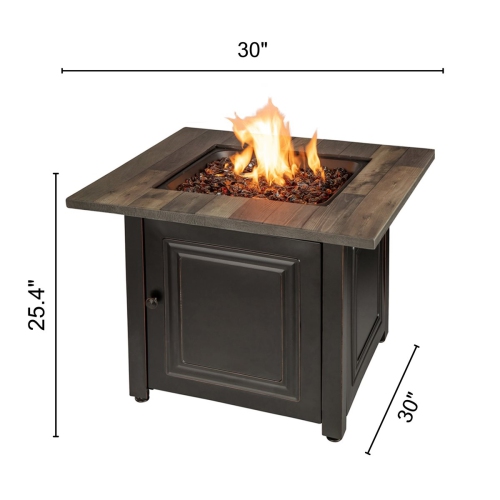 Endless Summer The Burlington Liquid Propane Gas Fire Pit 30"