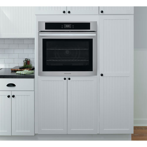 Frigidaire 30" 5.3 Cu. Ft. Combination Self-Clean Electric Wall Oven (FCWS3027AS) - Stainless