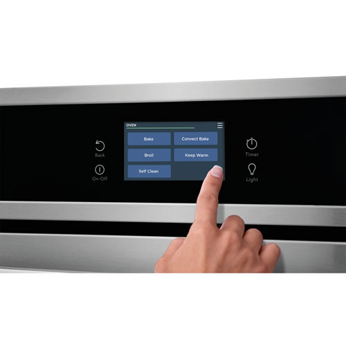 Frigidaire 30" 5.3 Cu. Ft. Combination Self-Clean Electric Wall Oven (FCWS3027AS) - Stainless