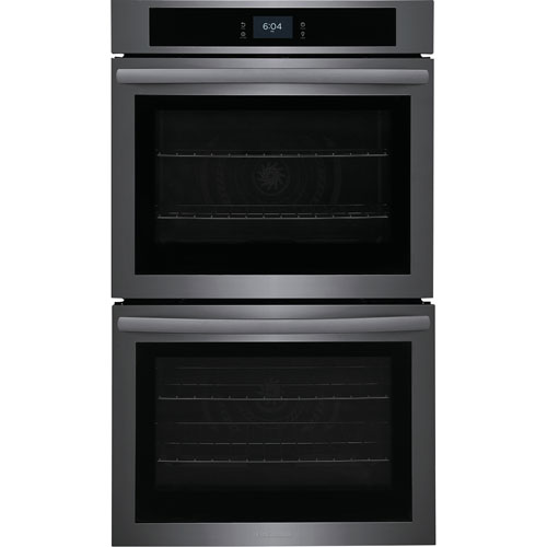 Frigidaire 30" 10.6 Cu. Ft. Double Self-Clean Electric Wall Oven - Black Stainless