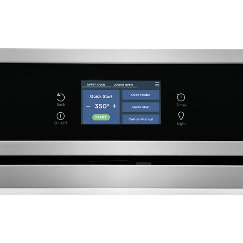 Frigidaire 30" 10.6 Cu. Ft. Double Self-Clean Electric Wall Oven (FCWD3027AS) - Stainless
