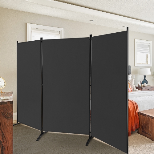 Costway 3-Panel Room Divider Folding Privacy Partition Screen for Office Room