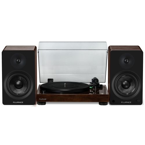 FLUANCE  Rt81 Elite High Fidelity Vinyl Turntable And Ai61 Powered 6.5" Stereo Bookshelf Speakers