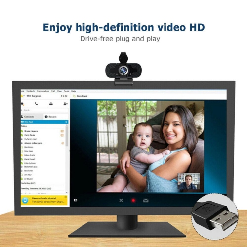 1080P HD 3MP Webcam Auto Focus Microphone USB Web Camera for Live Video